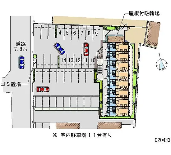 城陽市寺田 月極駐車場